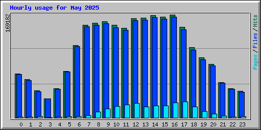 Hourly usage for May 2025