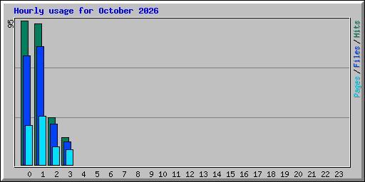 Hourly usage for October 2026