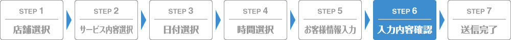 STEP6 入力内容確認